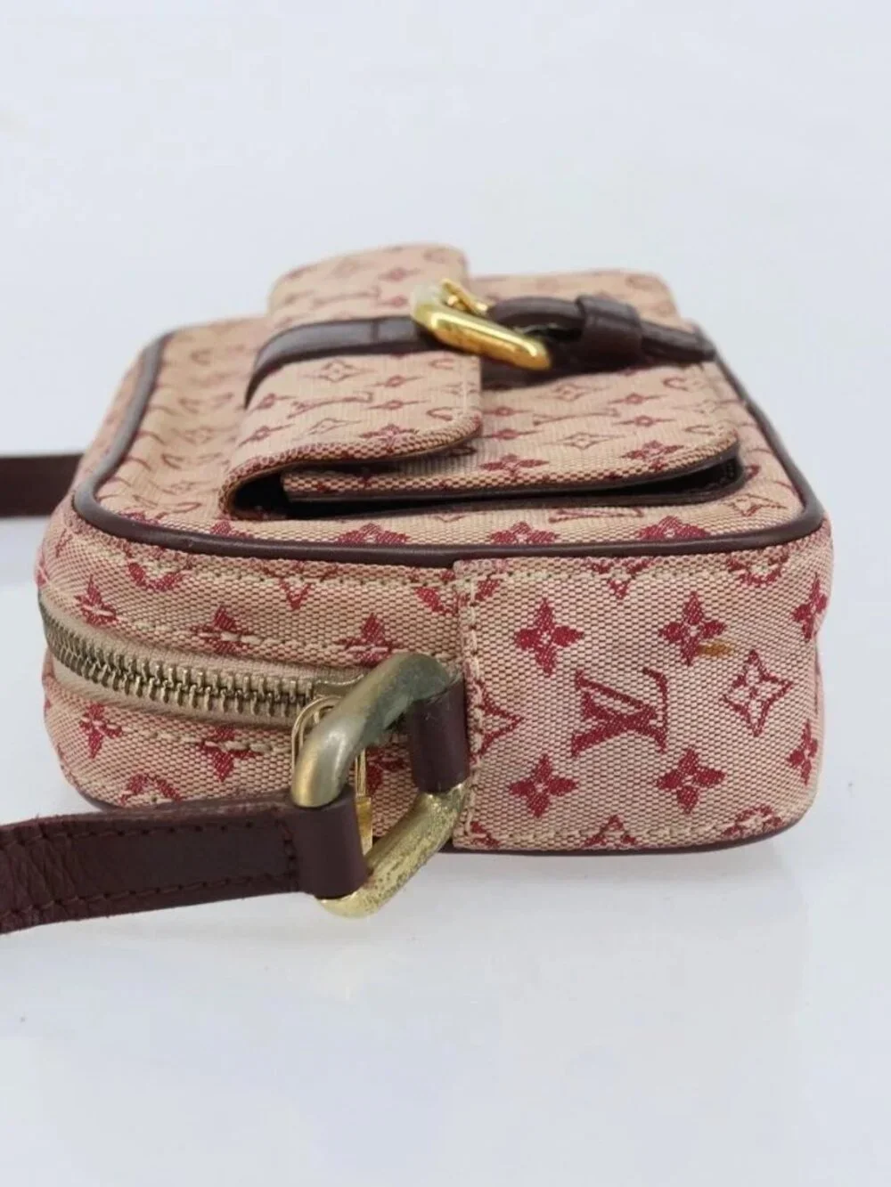 LOUIS VUITTON Monogram Mini Juliet MM Shoulder Bag Red M92219 LV Auth BA10930 - Picture 6 of 16